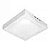 Plafon de Sobrepor 18w Quadrado 22x22 Branco Quente 3000K - Roya - Imagem 2