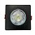 Spot Led de Embutir 5W Quadrado Preto Branco Quente 3000K - Avant - Imagem 1