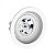 SPOT EMBUTIDO P/ 1x AR70 REDONDO RECUADO De ABS Branco 130X35MM- Save Energy - Imagem 1