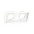 SPOT Embutido P/ 2x PAR30 Quadrado Recuado De ABS Branco - Moon - Imagem 1