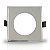 Spot Embutido p/ 1x Dicroica Mr16 Quadrado 9cm Liso Cromado - Imagem 1