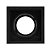 SPOT Embutido P/ 1x AR70 Quadrado Recuado De ABS Preto - Imagem 1