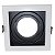 SPOT Embutido P/ 1x PAR20 Quadrado Recuado De ABS Branco e Preto - Imagem 1