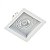 SPOT EMBUTIDO P/ 1x MR16 Quadrado RECUADO De ABS Branco 100X100X35MM- Save Energy - Imagem 1