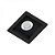 SPOT Embutido p/ 1X Mr16 Dicroica Quadrado Recuado Micro Borda De Alumínio Preto - Impacto - Imagem 1