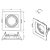 SPOT Embutido P/ 1x MR16 Quadrado Recuado De ABS Branco - Initial - Imagem 3
