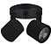 SPOT CANOPLA MP-ECO 36304 SOBREPOR 2X4W 6500K PRETO BIVOLT - Imagem 2