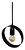 Pendente Aro Industrial Redondo 562 E27 - Preto - Imagem 1