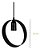 Pendente Aro Industrial Redondo 562 E27 - Preto - Imagem 4