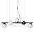 PENDENTE SPIRALE 5XG-9 PRETO TEXTURIZADO - Imagem 1