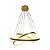 PENDENTE DE 3 ARCOS COR DOURADO 204060CM 3200K 204060D - Imagem 5