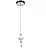 Pendente Insubiano 1*G9 Vidro Champagne com Cristal - Imagem 2