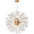 PENDENTE DE ACO E ACRILICO 60CM ROSE BOCAL E14*8 CABO 2M 202009/600R - Imagem 1
