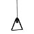 Pendente Aro Industrial Triangulo 560 Preto - Imagem 4