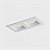 SPOT EMBUTIDO P/ 2x MR16 DICROICA Recuado De ABS Branco 100x175x35mm SE-330.2893 - Save Energy - Imagem 2