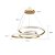 PENDENTE LED KILE 55W DOURADO BRANCO QUENTE 3000K - Imagem 2