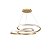 PENDENTE LED KILE 55W DOURADO BRANCO QUENTE 3000K - Imagem 1