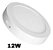 Plafon Led de sobrepor 12w Redondo 17x17 Branco Frio 6000K - Galaxy - Imagem 2