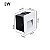 Balizador LED Parede 3W Bivolt Branco quadrado mini Branco Quente - CBC - Imagem 3