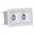 Downlight SPOT LED Embutir 4W Linear 2 Pontos Branca Branco Quente 2700K B06027 - Brilia - Imagem 2