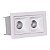 Downlight SPOT LED Embutir 4W Linear 2 Pontos Branca Branco Quente 2700K B06027 - Brilia - Imagem 1