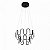 PENDENTE LED KELI 82W 3000K PRETO - Imagem 1