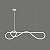 PENDENTE LED IVAIR ORI 27W 3000K BRANCO - NORDECOR - Imagem 1