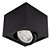 SPOT Sobrepor p/ 1X Par30 Quadrado Face Plana De Alumínio Preto 15x12 - Imagem 5
