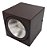 SPOT Sobrepor p/ 1X Par30 Quadrado Face Plana De Alumínio Marrom 15x12 - Imagem 3