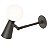 Arandela 1464 PION FULL CONTACT 80X185X215MM G9/MR16 Preto - Imagem 2