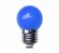 Lâmpada LED BOLINHA G45 1.5W DECORATIVA E-27 220V AZUL - Imagem 2