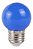 Lâmpada LED BOLINHA G45 1.5W DECORATIVA E-27 220V AZUL - Imagem 1
