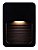 Balizador de Parede Led 4W de Sobrepor Preto Bivolt Branco Quente 3000K XS-4*2 - Imagem 1