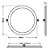 PLAFON DE EMBUTIR 36W REDONDO 40CM NATURAL 4000K - Imagem 3