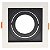 Spot Embutido P/ 1x Par20 Quadrado Branco e Preto Recuado 130x130x44 - Galaxy - Imagem 1
