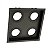 SPOT Embutido P/ 4x PAR30 Quadrado Recuado De ABS PRETO - Moon - Imagem 1