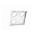 SPOT Embutido P/ 4x PAR30 Quadrado Recuado De ABS Branco - Moon - Imagem 1