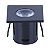 MINI SPOT LED YASA 1W QUADRADO P/ MOVEL C/2 PRETO Branco Quente 3000K - Imagem 1