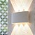 Arandela LED Retangular 2 Fachos 9W Bivolt Branco 6 Lentes Abs BQ 3000K - Cbc - Imagem 4