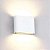 Arandela LED Retangular 2 Fachos 16W Bivolt Branco Ip65 Alumínio BQ 3000K - Cbc - Imagem 4