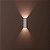 Arandela LED Retangular 2 Fachos 2,5W Bivolt Branca Abs ip65 Branco Quente 3000K - Delis - Imagem 2