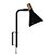 ARANDELA HORN PLUG 1XG9 5W PRETO - Imagem 1