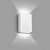 Arandela LED Retangular 2 Fachos 4W Bivolt Branco Branco Quente 3000K -  ARANE-A1B-4BQ - Imagem 4