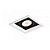 Spot Embutido P/ 1x Mr16 Dicroica Quadrado Branco e Preto Recuado 95x95x42cm - Galaxy - Imagem 2