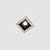 SPOT PICCO LED 3W QUADRADO 2700K BRANCO C/ PRETO 190LM 48°100~240V IP40 - Imagem 2