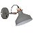 ARANDELA METAL 1XE27 40W 33,5X19X21CM CINZA - Imagem 1