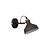ARANDELA METAL 1XE27 40W 33,5X19X21CM CINZA - Imagem 2