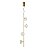 PENDENTE LED BAROK FALL 64W Branco Quente 3000K DOURADO - Nordecor - Imagem 1