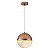 Pendente LED Rezi 25cm 18W Branco Quente 3000K Cobre - Nordecor - Imagem 1