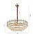 Pendente Cristal Koine 80cm 15x E14 Ouro Brilho - Nordecor - Imagem 7